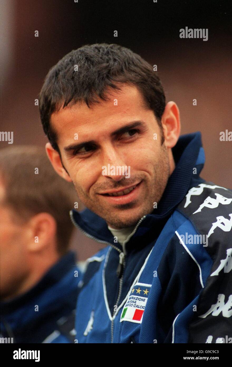 Calcio - Euro 2000 - Quarta finale - Italia / Romania. Francesco Antonioli, portiere sostituto Italia Foto Stock