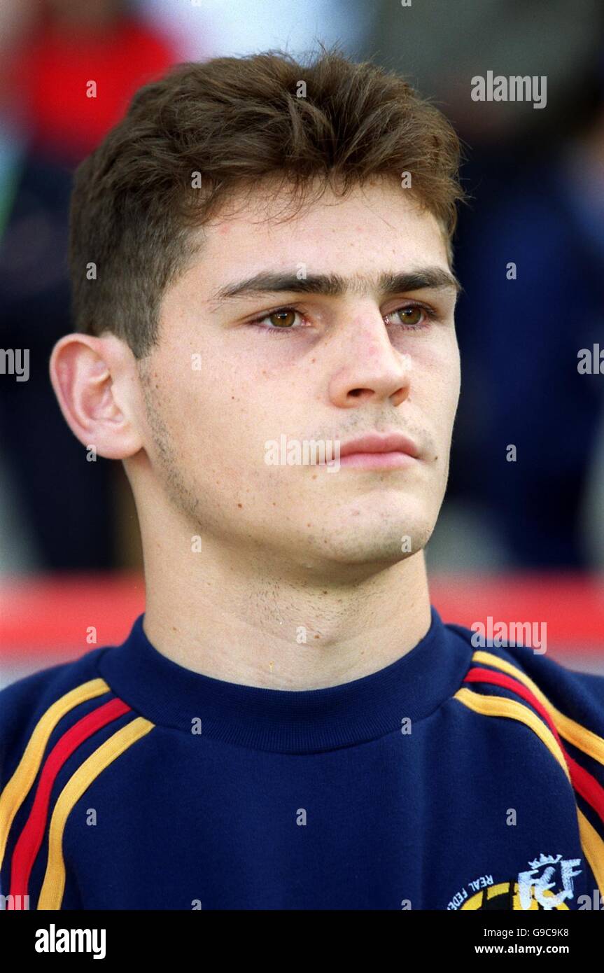 Calcio - Euro 2000 - Quarter Final - Spagna / Francia. Iker Casillas, Spagna sostituto portiere Foto Stock