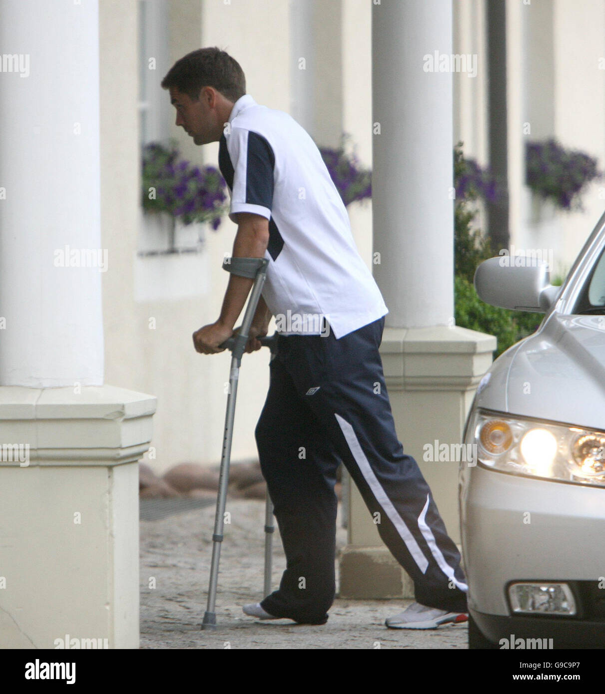 Calcio - Coppa del Mondo FIFA 2006 - Michael Owen ha la scansione del ginocchio Foto Stock