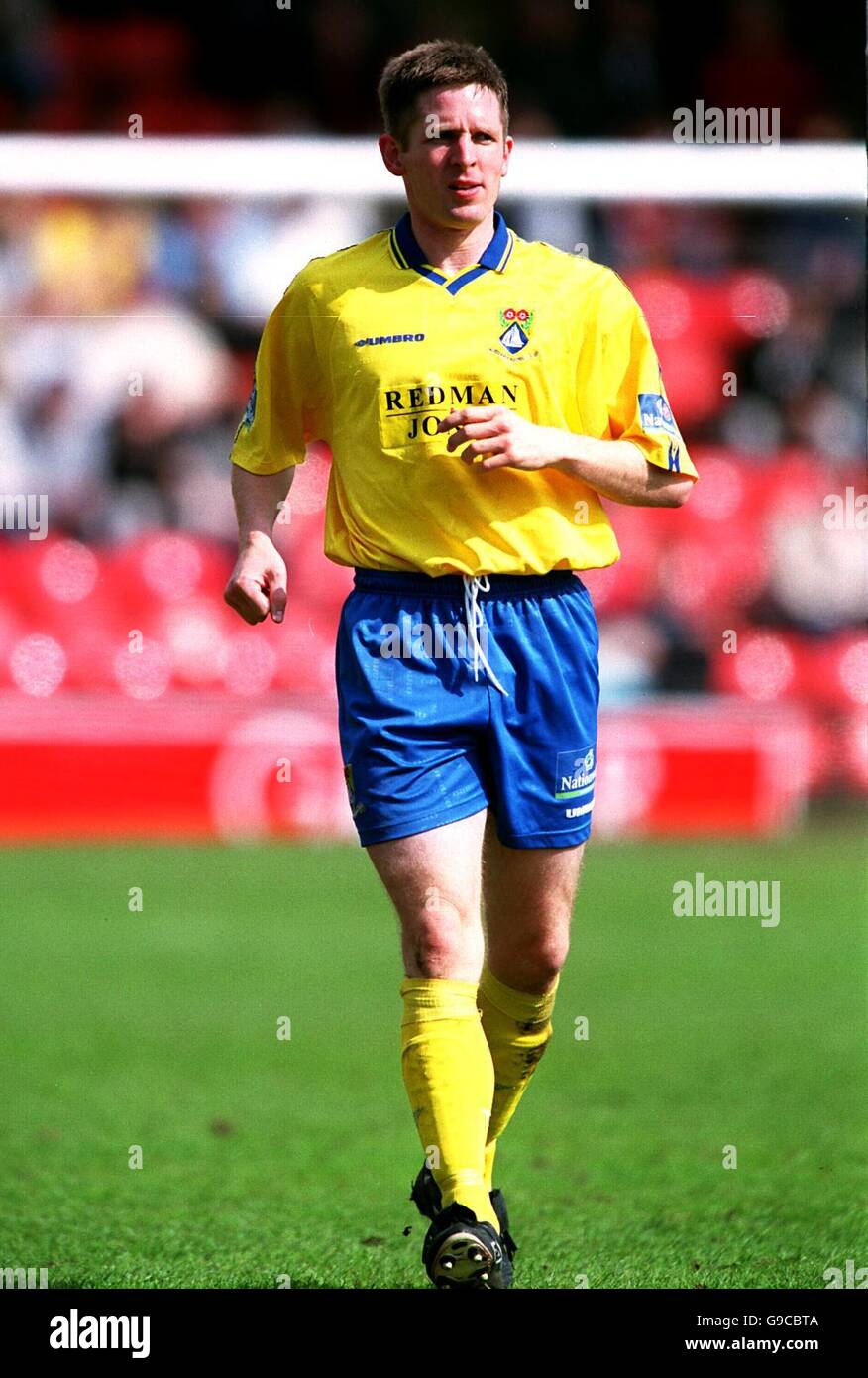 Calcio - Conferenza Nazionale - Scarborough v Morecambe. Andy Farrel, Morecambe Foto Stock