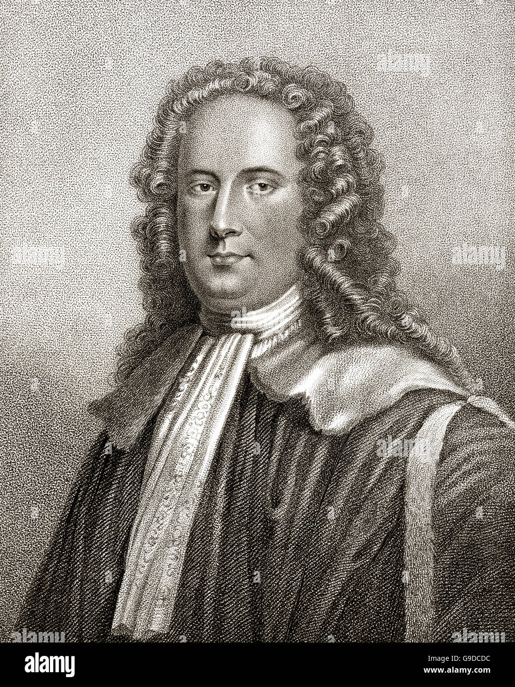 John Shute Barrington, primo Visconte Barrington, 1678-1734, un avvocato inglese e teologo Foto Stock