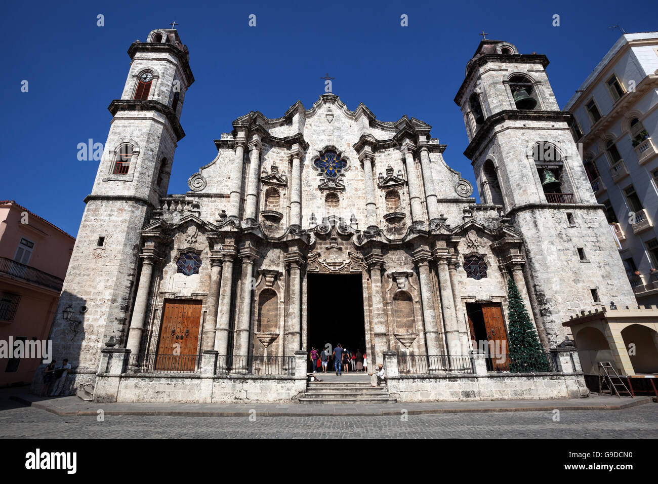 Catedral de San Cristobal, l'Avana Vecchia Havana Vieja, Cuba Foto Stock