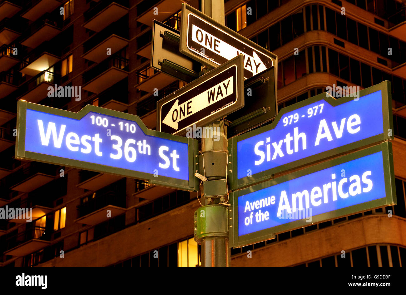 Cartello Stradale Americano 'Broadway New York' - Targa 52x11 Cm In Alluminio Composito Con Fori - Resistente UV - 2