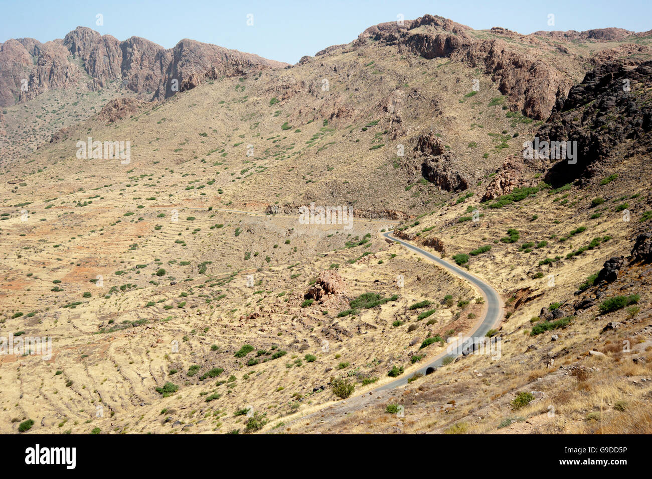 La strada attraverso le montagne Anti-Atlas, Marocco, Africa Settentrionale, Africa Foto Stock