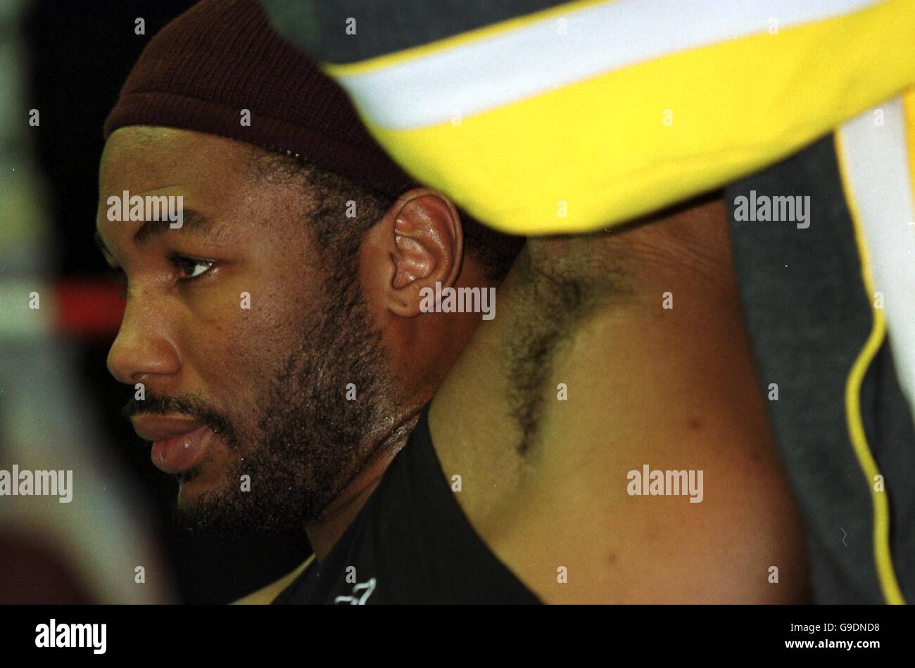 Boxing - World Heavyweight Championship - Lennox Lewis v Francois Botha - Lennox Lewis Formazione Foto Stock