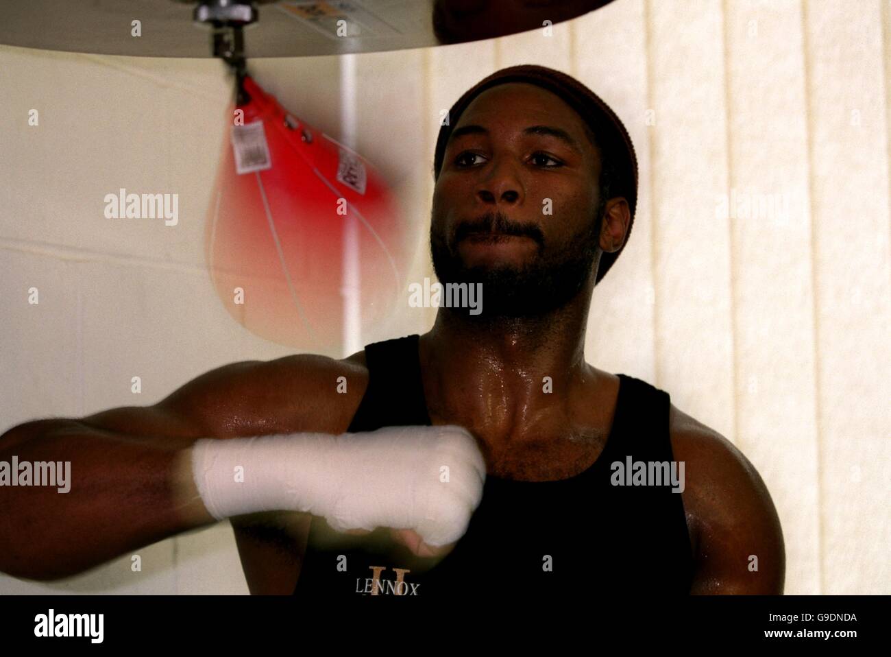 Boxing - World Heavyweight Championship - Lennox Lewis v Francois Botha - Lennox Lewis Formazione Foto Stock