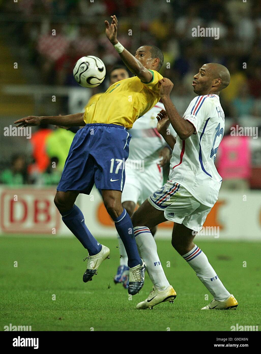 Calcio - Coppa del Mondo FIFA 2006 Germania - Quarti di Finale - Brasile v Francia - Commerzbank Arena Foto Stock