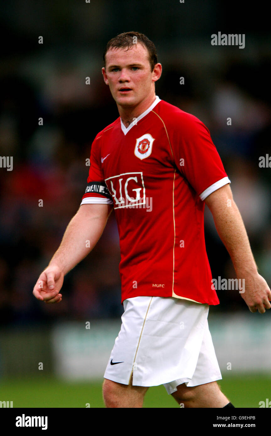 Calcio - amichevole - Macclesfield Town v Manchester United - Moss Rose. Wayne Rooney, Manchester United Foto Stock