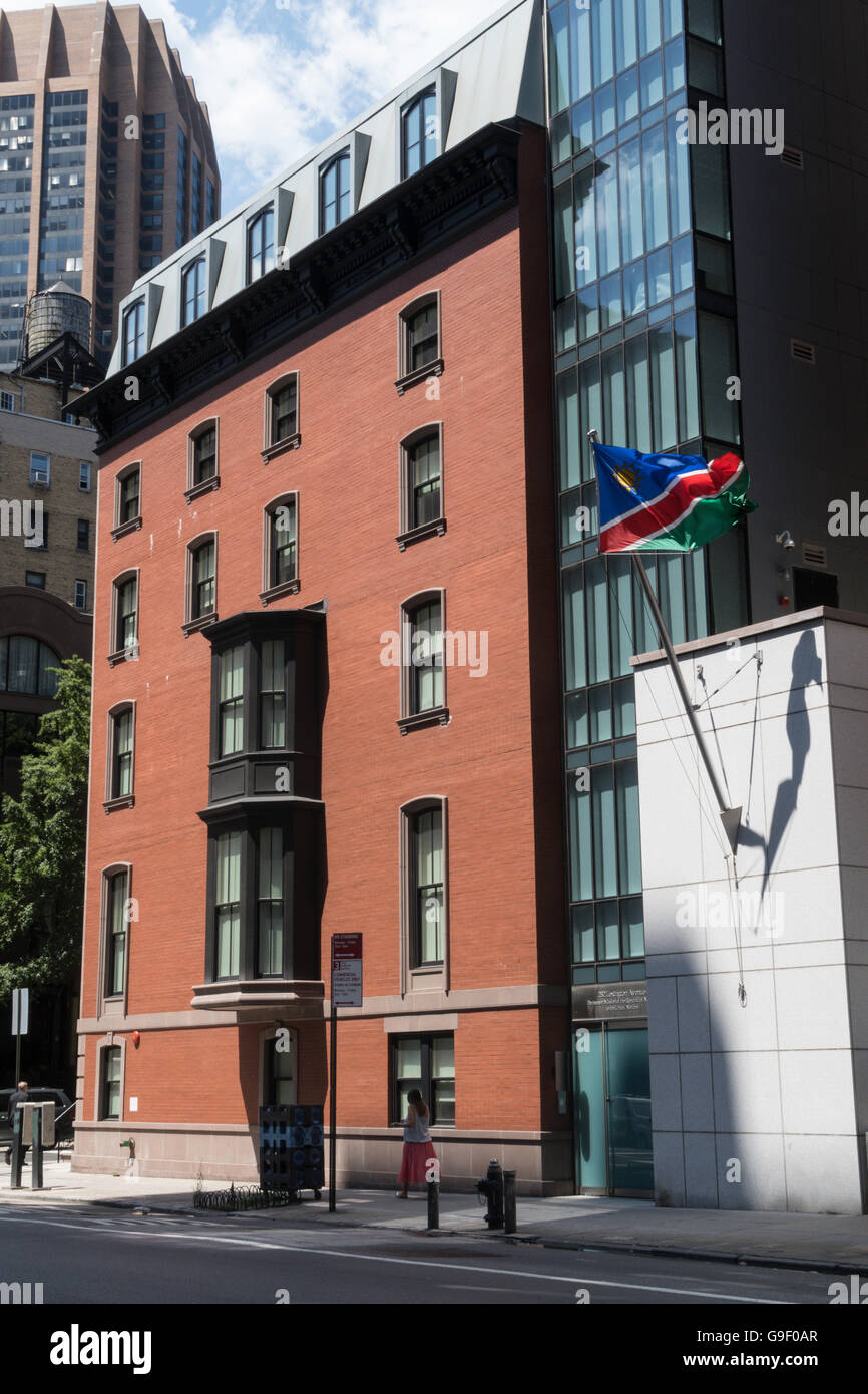 La Namibia Missione presso le Nazioni Unite a New York, Stati Uniti d'America Foto Stock