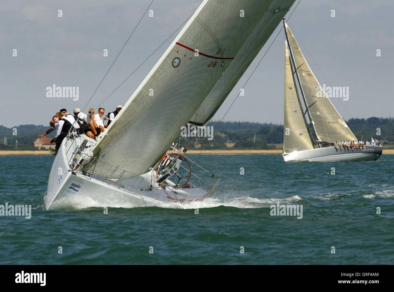 Vela - Skandia Cowes Week - Regata Cowes, Isola di Wight. Foto Stock
