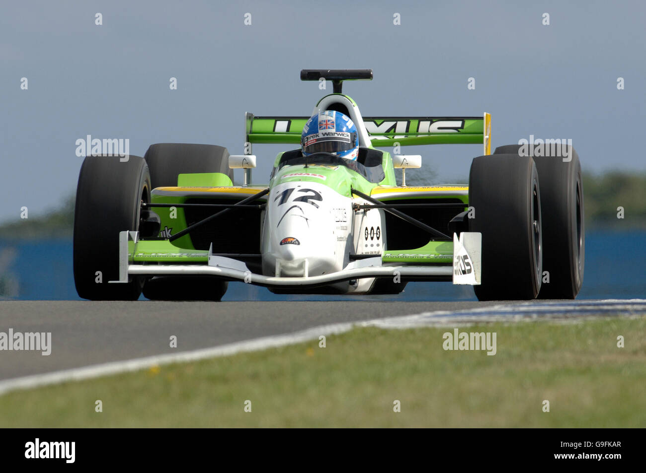 Motor Sport - il GP Masters della Gran Bretagna - Silverstone. Derek Warwick della Gran Bretagna Foto Stock