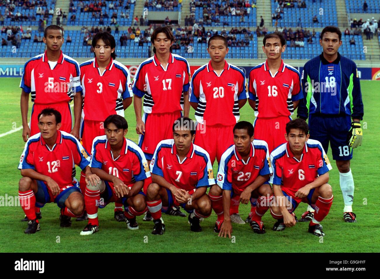 Calcio - Asian Cup Libano 2000 - Iran / Thailandia. Gruppo di team  Thailandia Foto stock - Alamy