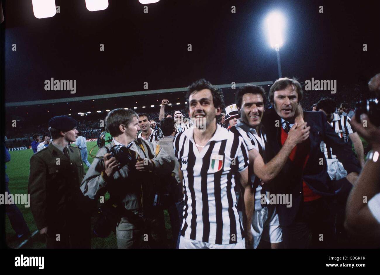 29 MAGGIO 84, finale europeo della Coppa 1984, Juventus / Liverpool Foto Stock