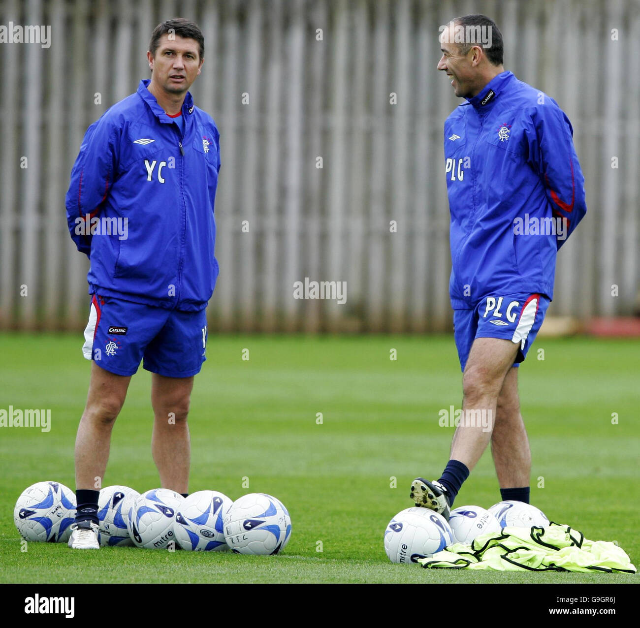 Calcio Rangers - Formazione - Murray Park - Glasgow Foto Stock