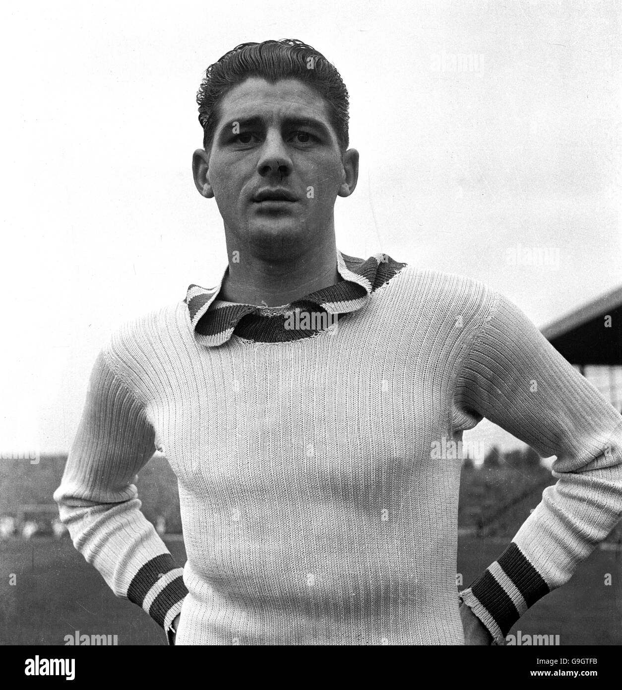 Calcio - Lega Calcio Divisione uno - Arsenal v Aston Villa. Trevor Ford, Aston Villa Foto Stock