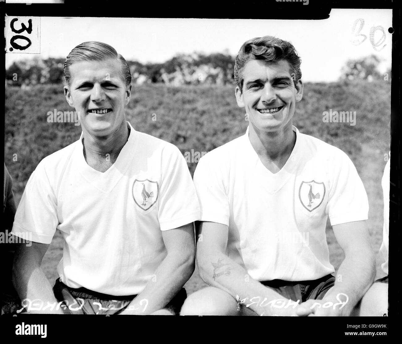 Calcio - Football League prima Divisione - Tottenham Hotspur Photocall. (L-R) Peter Baker e Ron Henry, Tottenham Hotspur Foto Stock