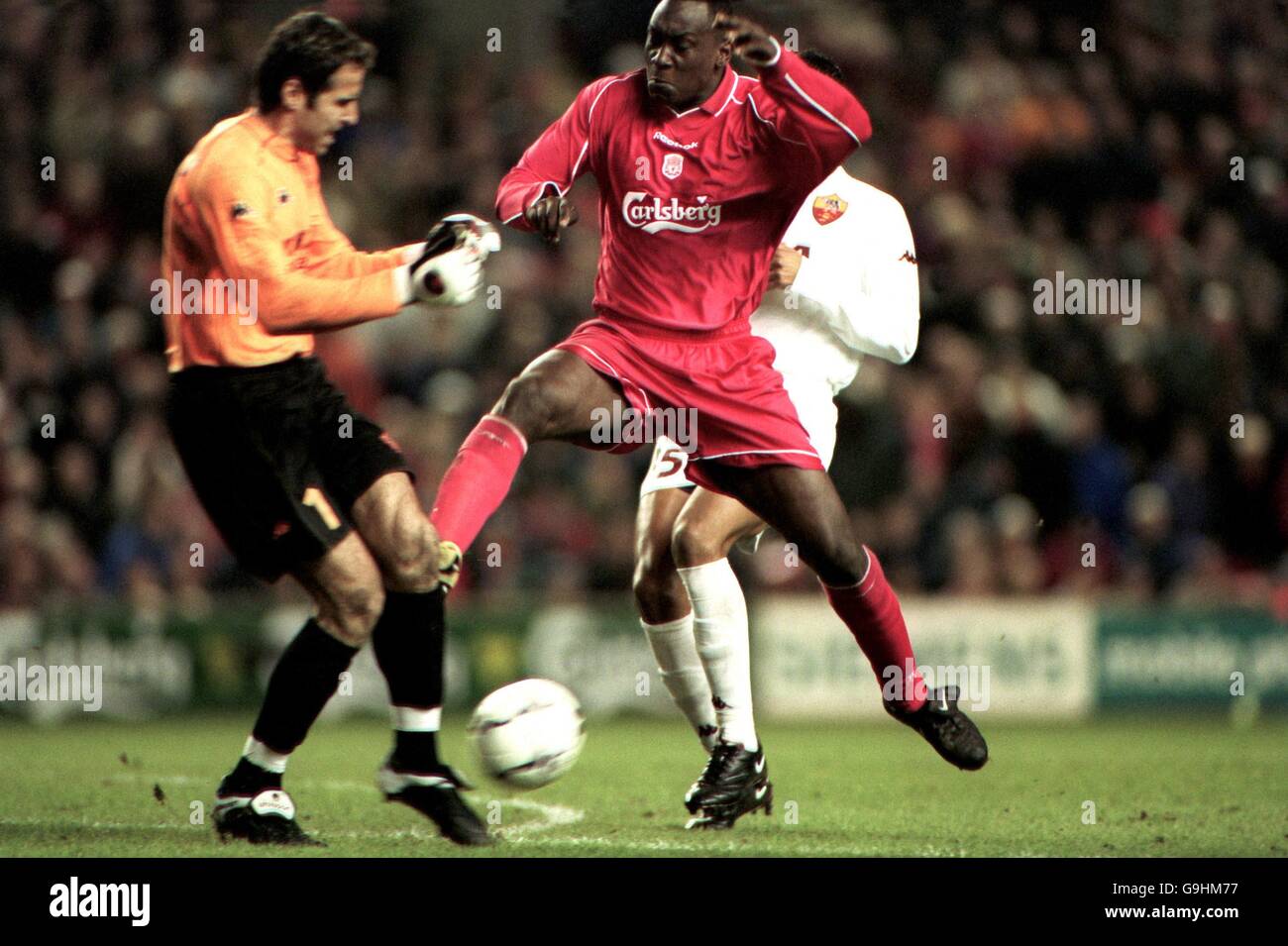 Calcio - Coppa UEFA - quarto round seconda gamba - Liverpool v AS Roma Foto Stock