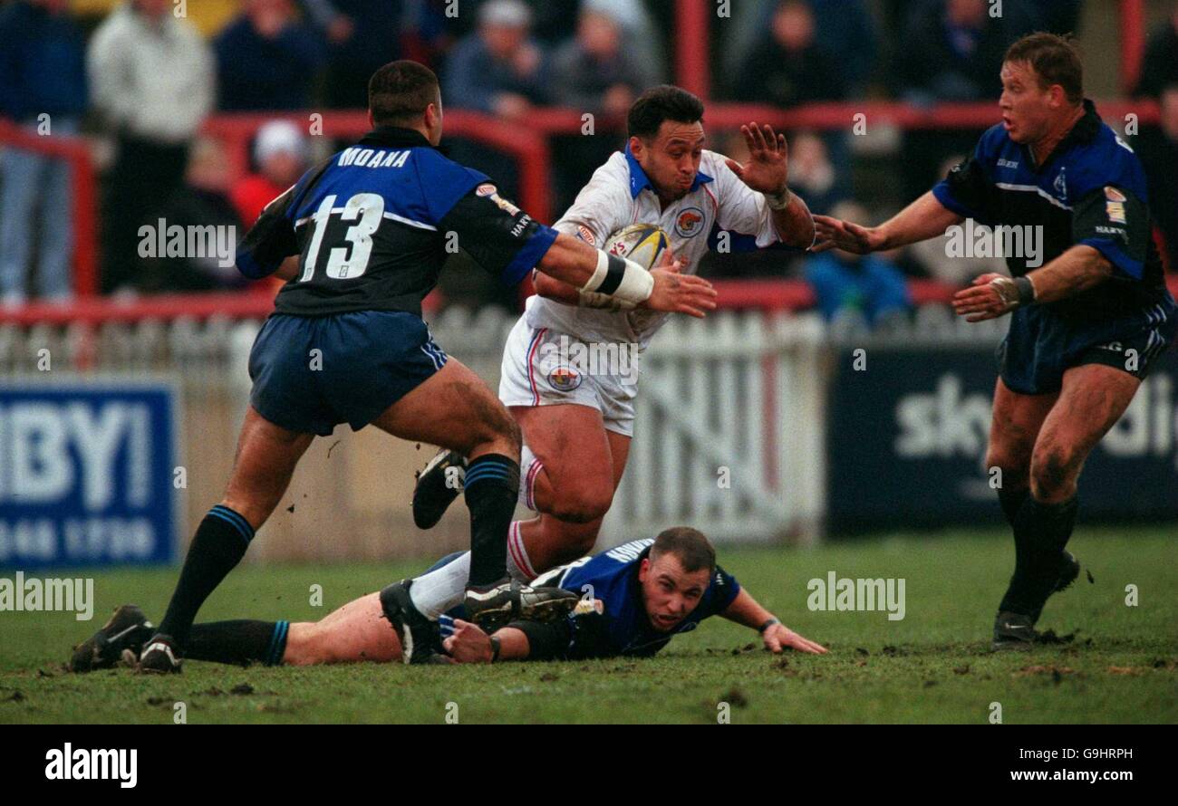 Rugby League - Tetley Bitter della Superleague - Wakefield Wildcats v Halifax Blue Sox Foto Stock