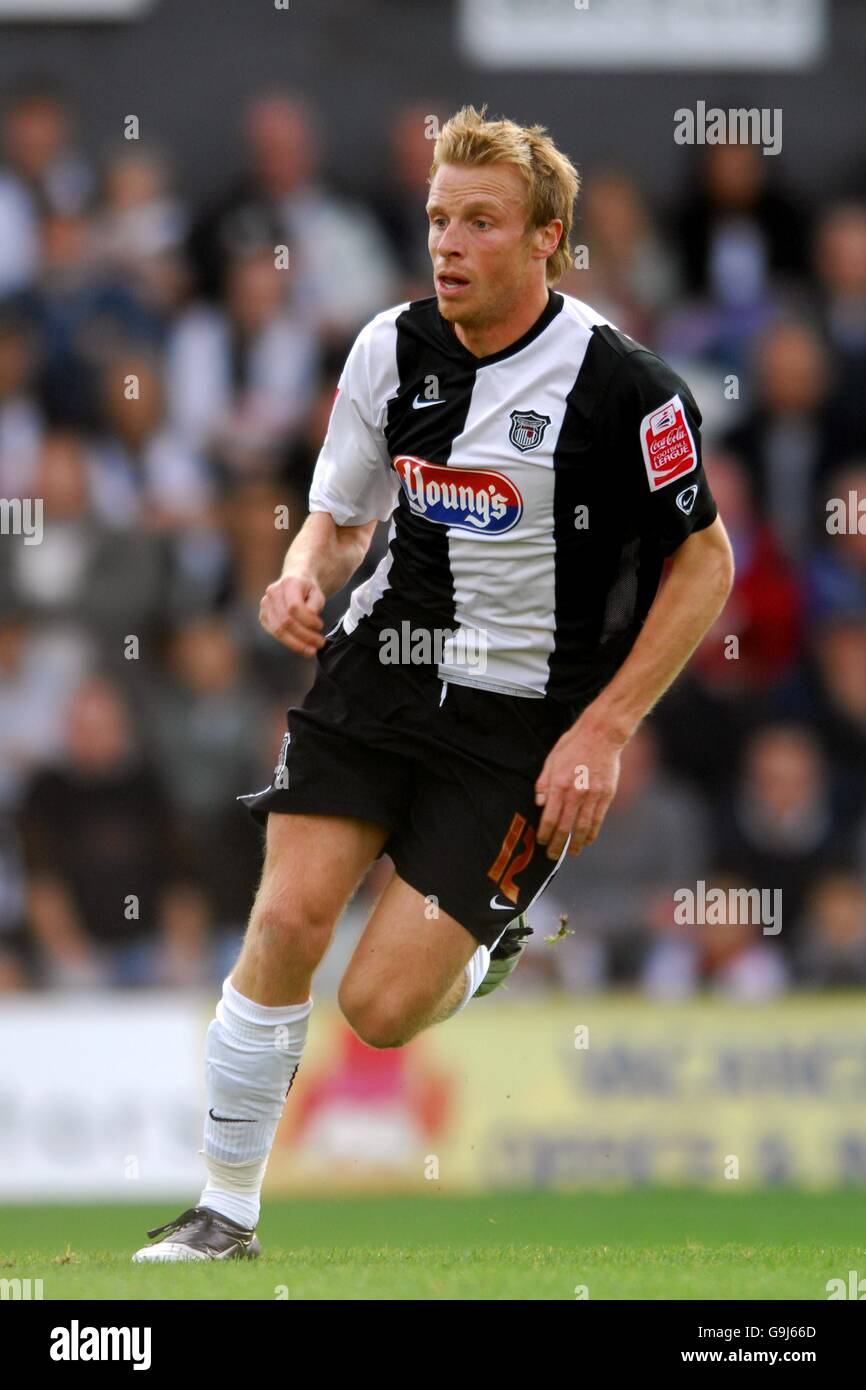 Calcio - Coca-Cola League Two - Grimsby Town v Hereford United - Blundell Park. Ricky Ravenhill di Grimsby Town Foto Stock