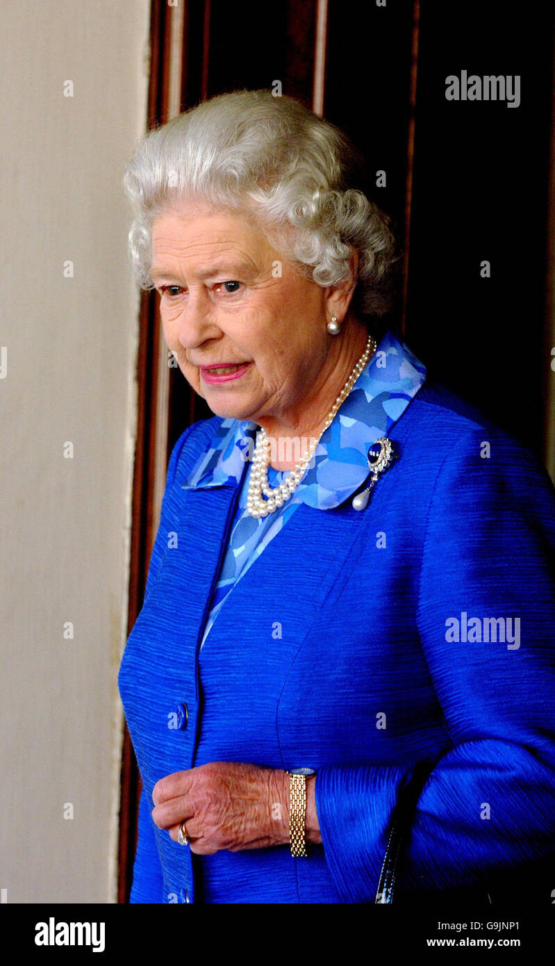 Regina riceve il Presidente della Repubblica Italiana Foto Stock