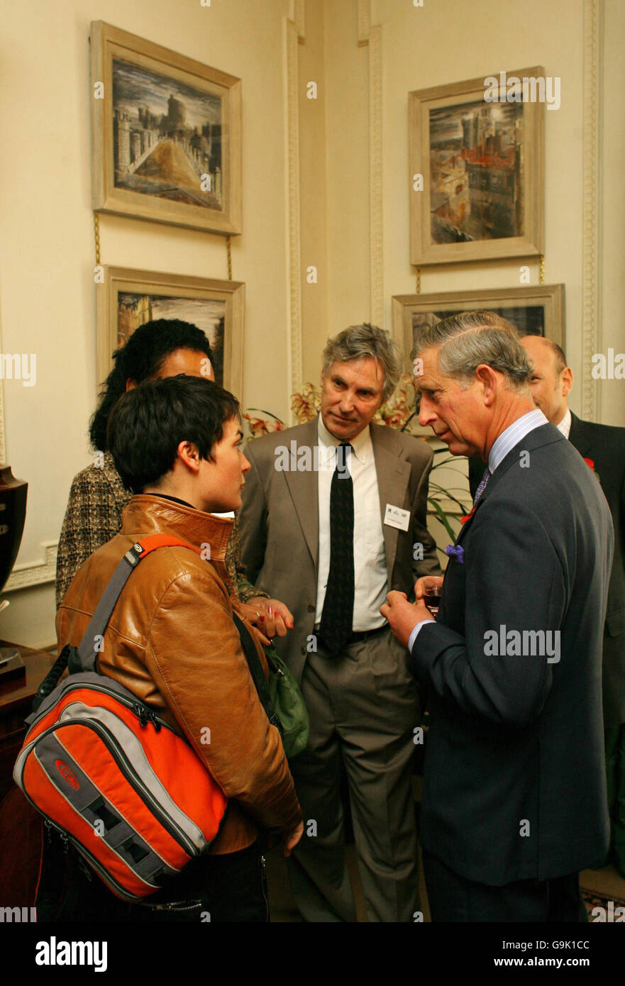 Il principe Charles ospita la ricezione televisiva Foto Stock