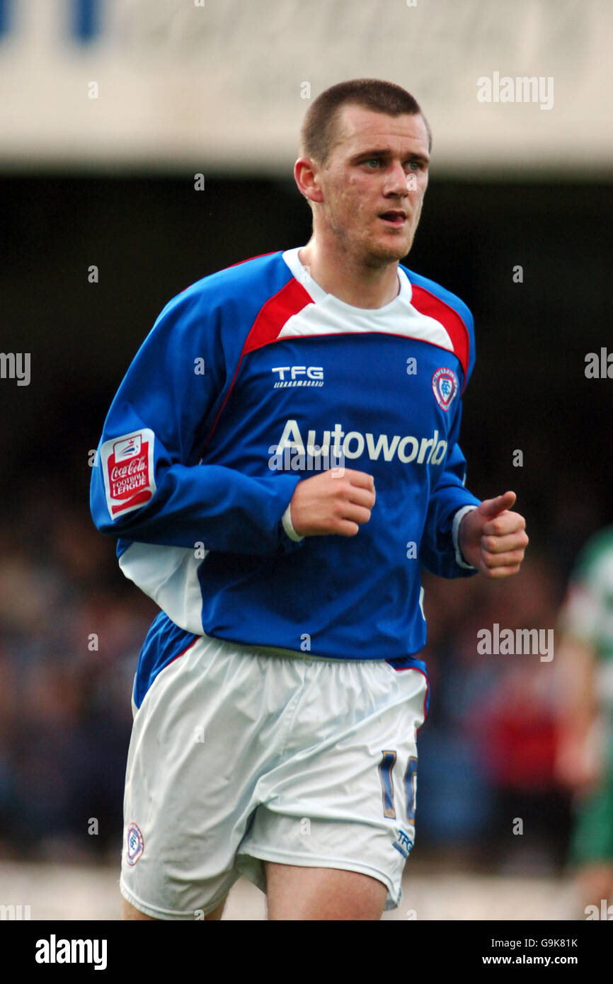 Calcio - Coca-Cola Football League One - Chesterfield v Yeovil Town - Saltergate. Colin Larkin, Chesterfield Foto Stock