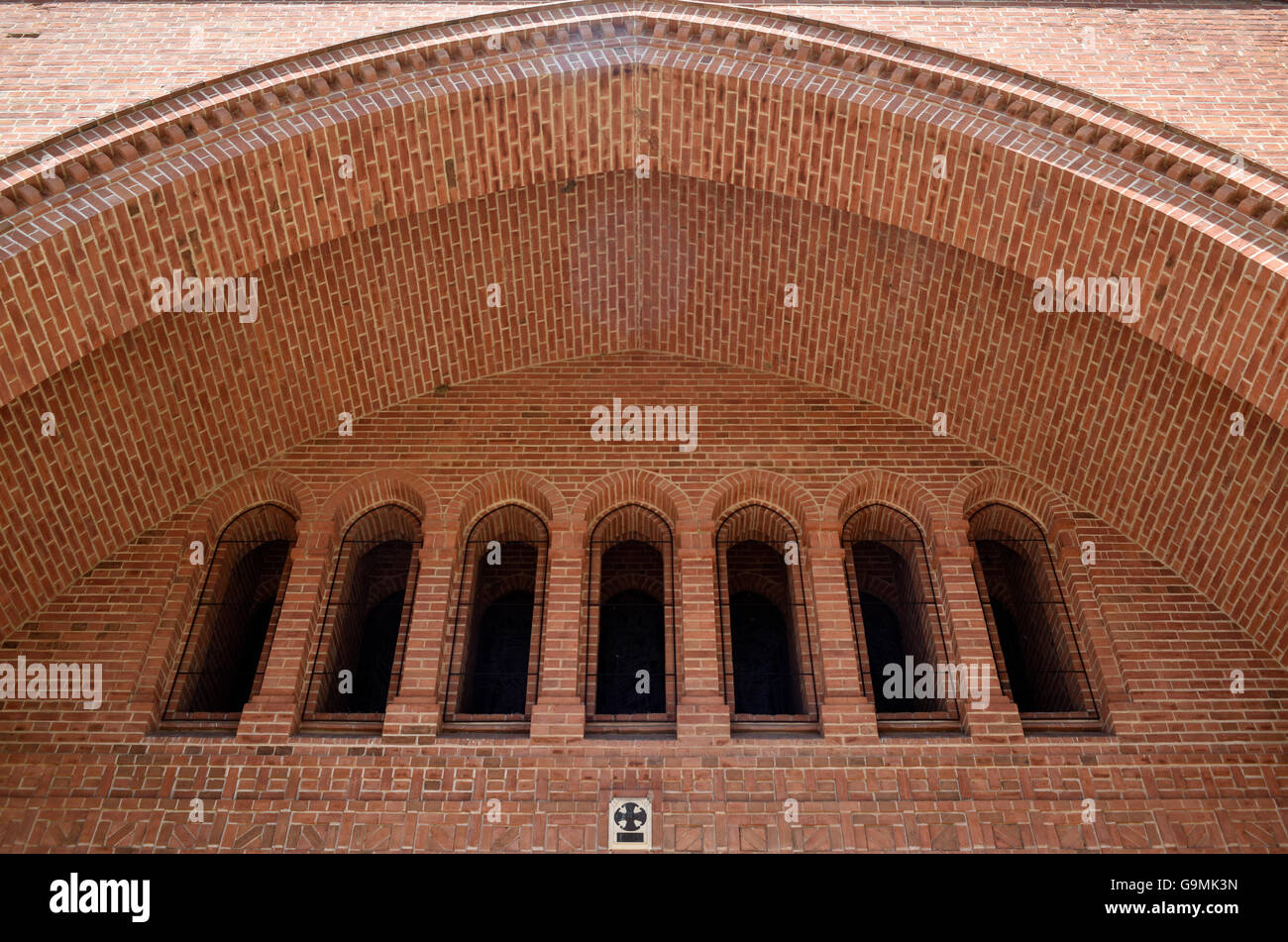 Arco ingresso alla chiesa di Cristo cattedrale anglicana in grafton Nuovo Galles del Sud Australia Foto Stock