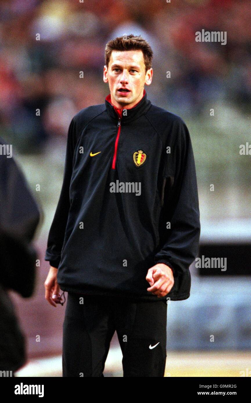 Calcio - Coppa del mondo 2002 Qualifier - Gruppo sei - Belgio / Lettonia. Nico van Kerckhoven, Belgio Foto Stock