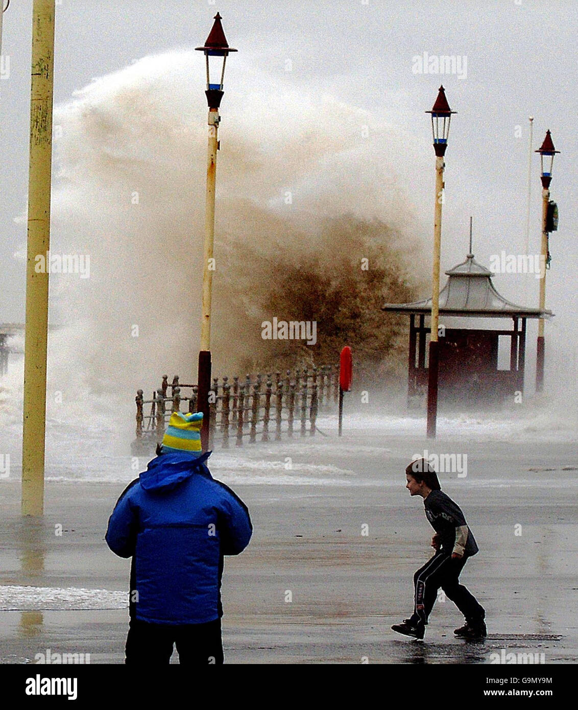 Tempeste spazzolata attraverso il Regno Unito Foto Stock