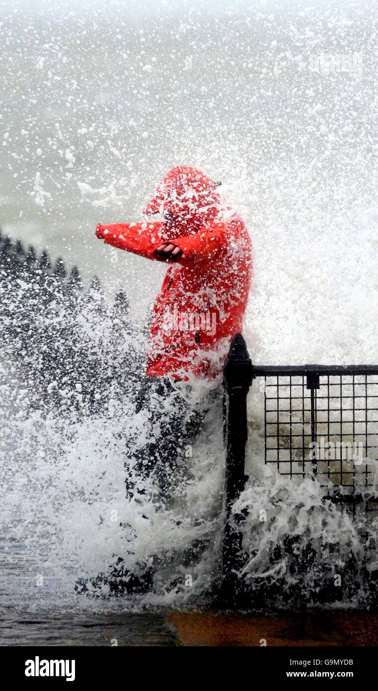 Tempeste spazzolata attraverso il Regno Unito Foto Stock