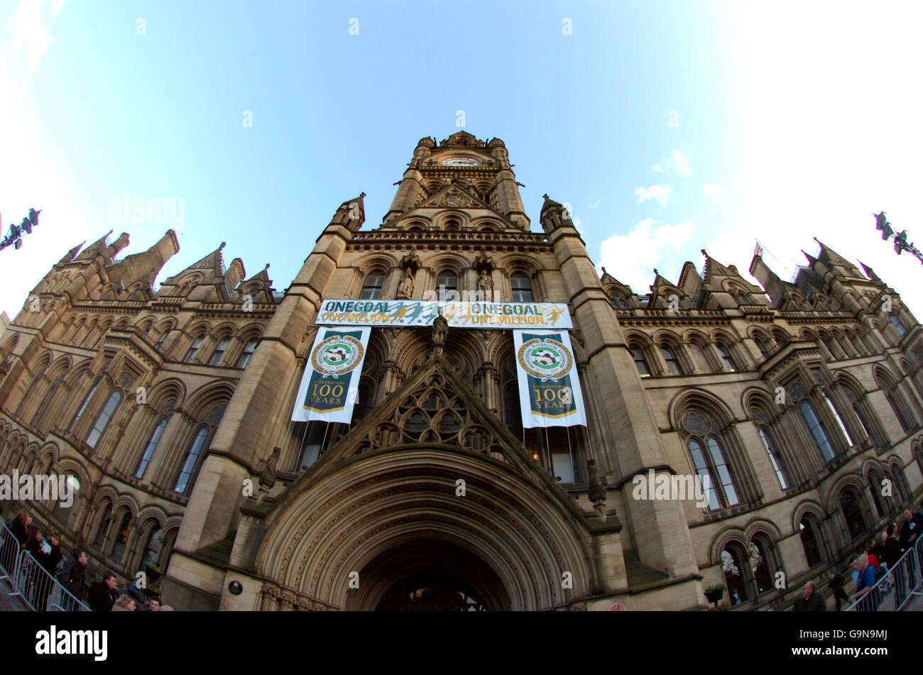 Calcio - lancio del Centenario PFA - Municipio di Manchester. Manchester Town Hall, sede del lancio del Centenario PFA Foto Stock