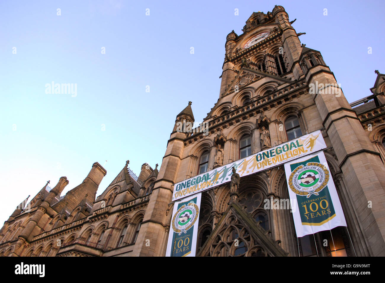 Calcio - PFA Centenario lancio - Manchester Town Hall Foto Stock