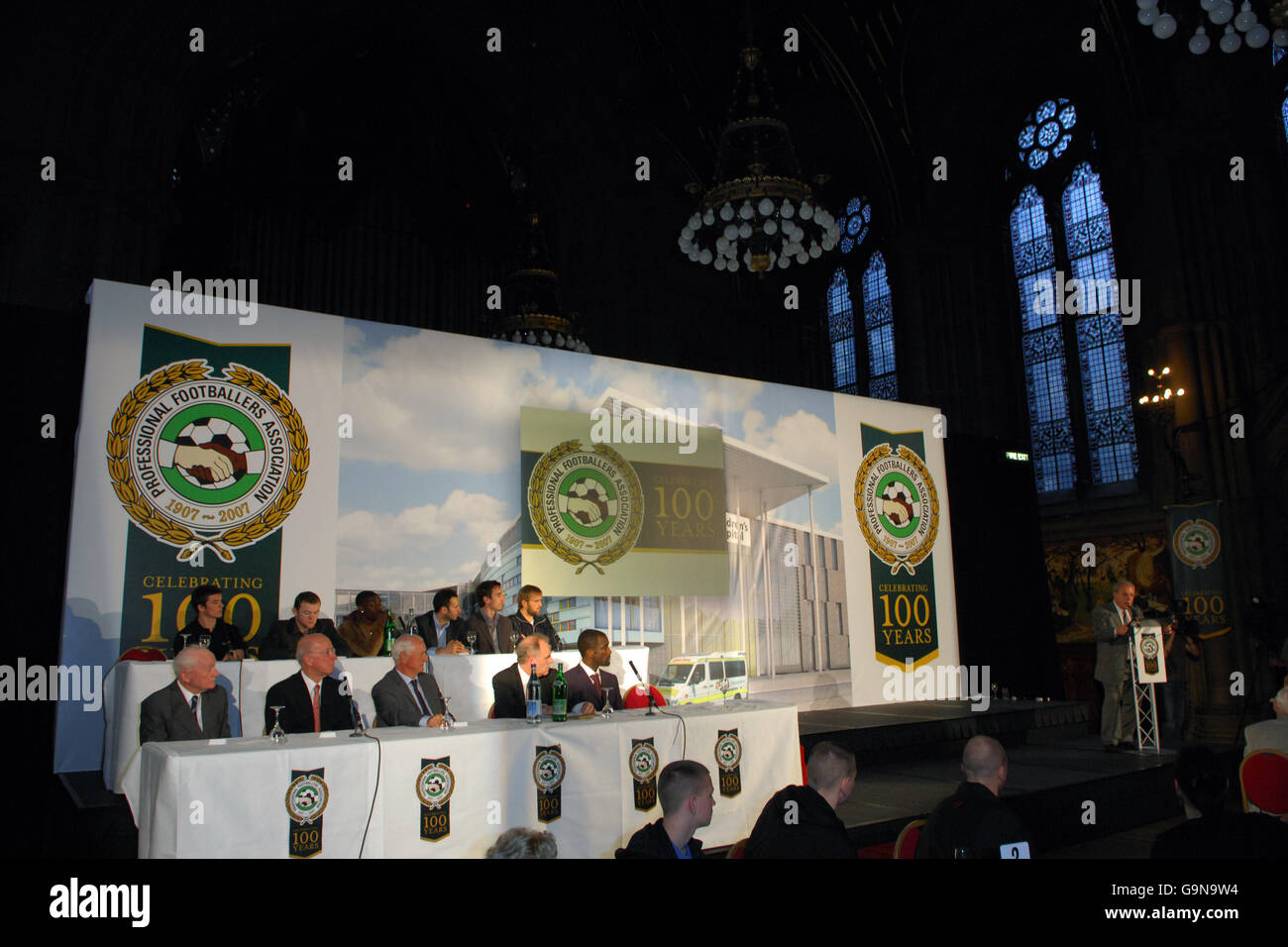 Calcio - PFA Centenario lancio - Manchester Town Hall Foto Stock