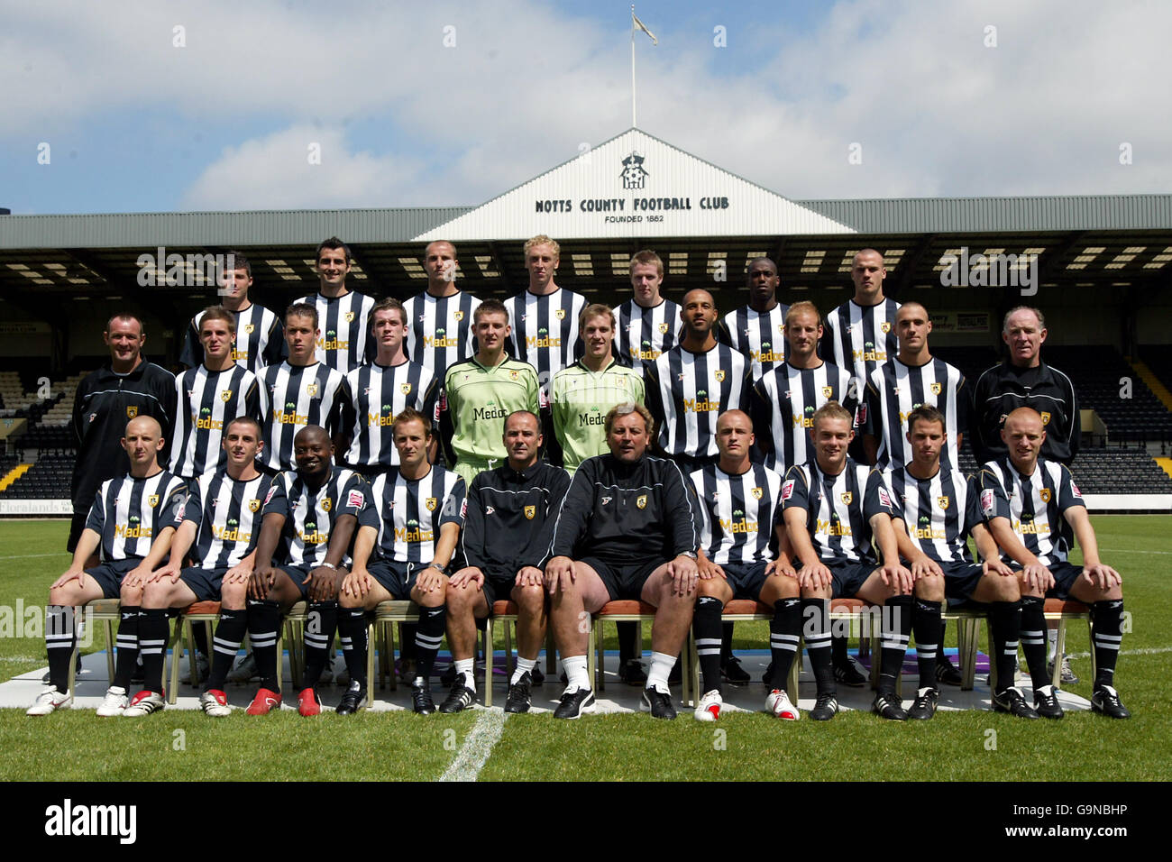 Calcio - Coca Cola Football League due - Notts County Photocall 2006 - Meadow Lane Foto Stock