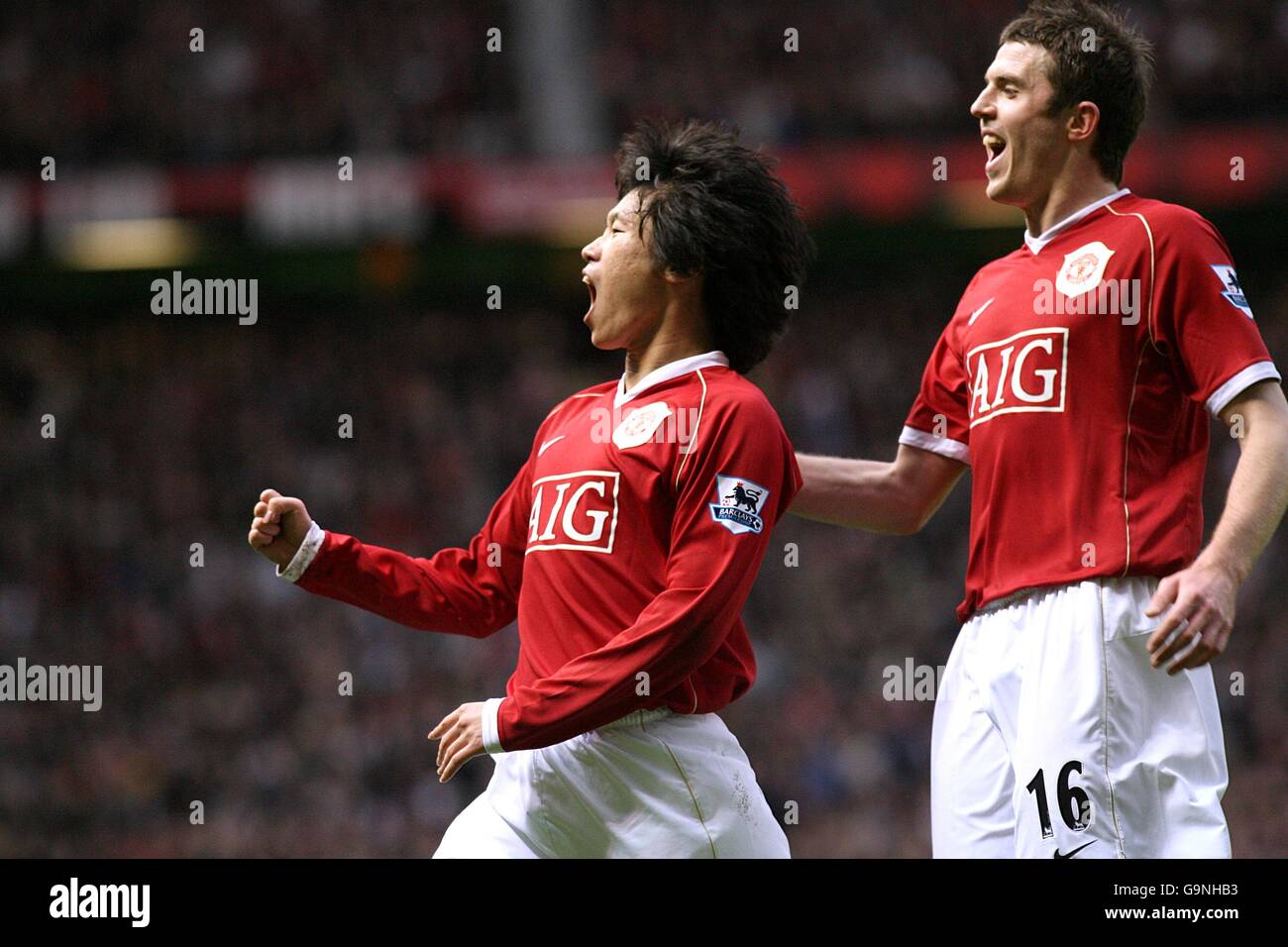 Calcio - FA Barclays Premiership - Manchester United v Aston Villa - Old Trafford Foto Stock