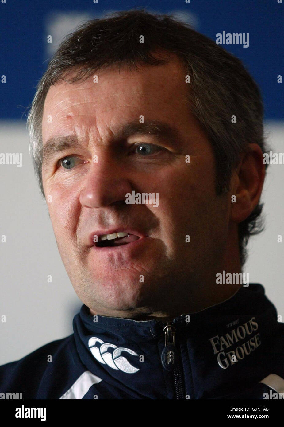 Rugby Union - RBS 6 Nations Championship 2007 - Scozia / Italia - Scotland Press Conference - Murrayfield. Il pullman scozzese Frank Hadden durante una conferenza stampa per annunciare la squadra al Murrayfield Stadium di Edimburgo. Foto Stock