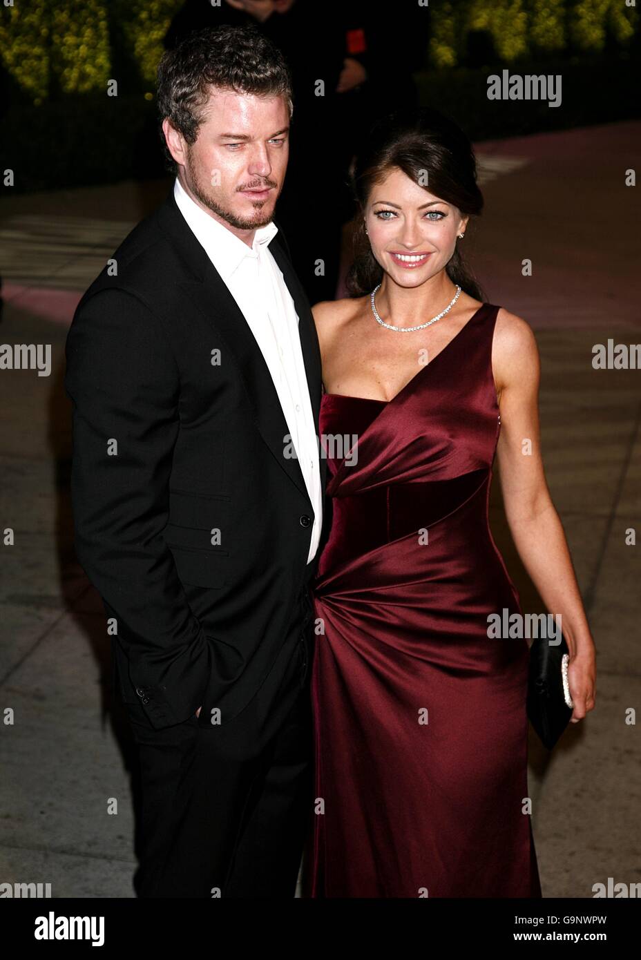 Rebecca Gayheart e Eric Dane arrivano per l'annuale festa della fiera di vanità al Mortons Restaurant, Los Angeles. Foto Stock