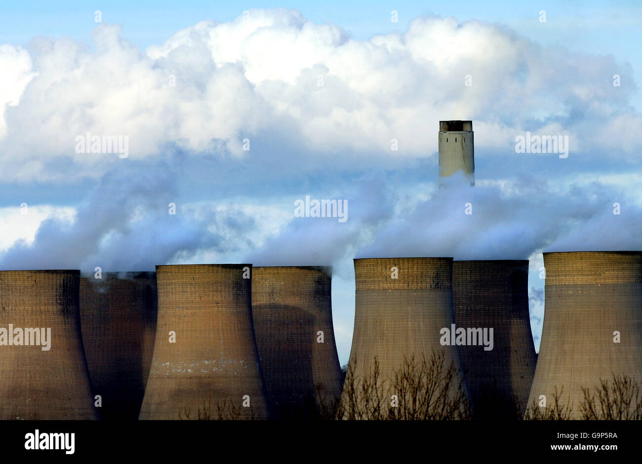 Una vista generale di Ratcliffe sulla centrale elettrica di Soar, Nottinghamshire. PREMERE ASSOCIAZIONE foto. Giovedì 21 2007 febbraio. Rui Vieira/PA Foto Stock