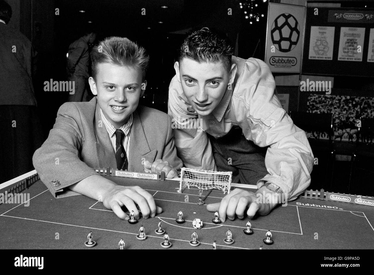 TABLE TOP SOCCER Foto Stock