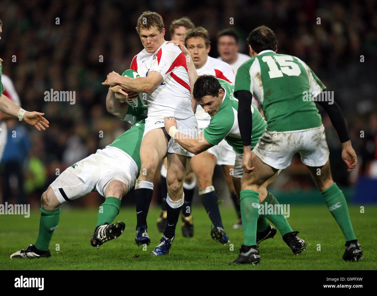 Il Rugby - RBS 6 Nazioni Championship 2007 - Irlanda v Inghilterra - Croke Park Foto Stock