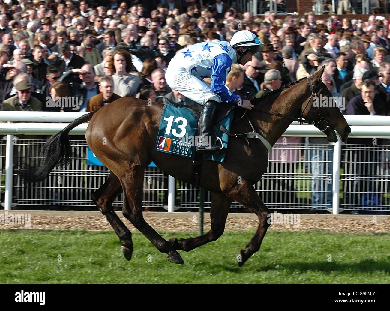 OH Danny Boy guidato da D Cullinane nell'anglo Irish Bank Supreme Novices' Hurdle (grado 1) Foto Stock