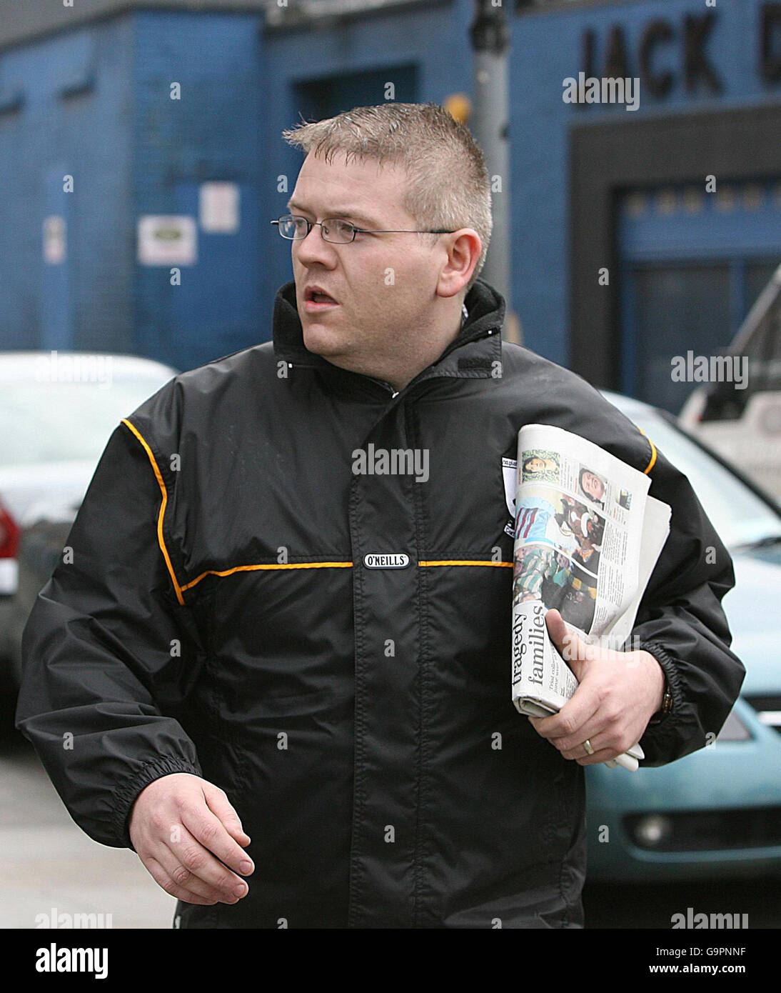 Cork Chef Don Bullman in arrivo per la condanna presso la Corte penale speciale di Dublino. Foto Stock