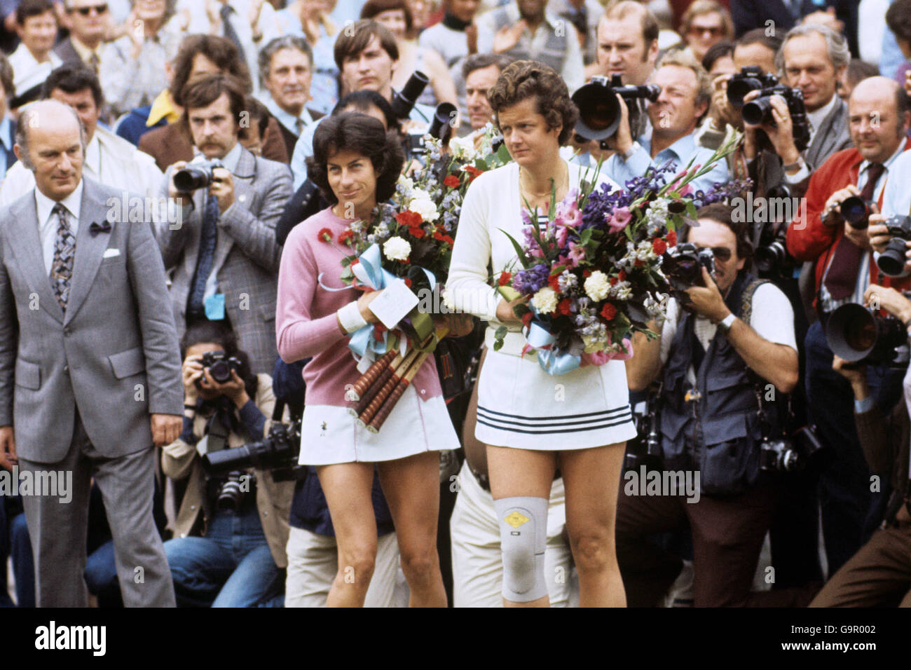 Virginia Wade v Betty stufa Wimbledon Ladies Final Foto Stock