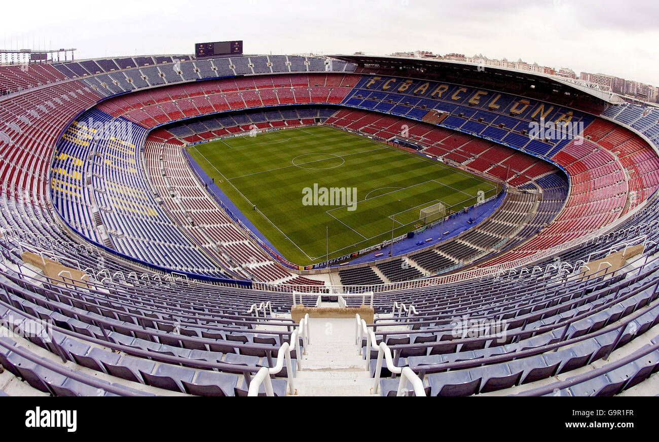 Calcio - campo Nou. Stadio del FC Barcellona Camp Nou Foto stock - Alamy
