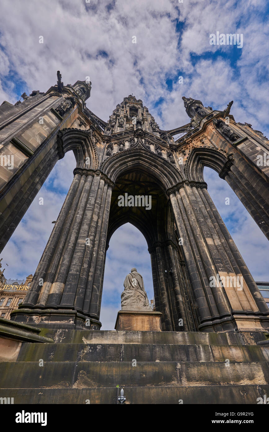 Il monumento di Scott Edinburgh Foto Stock