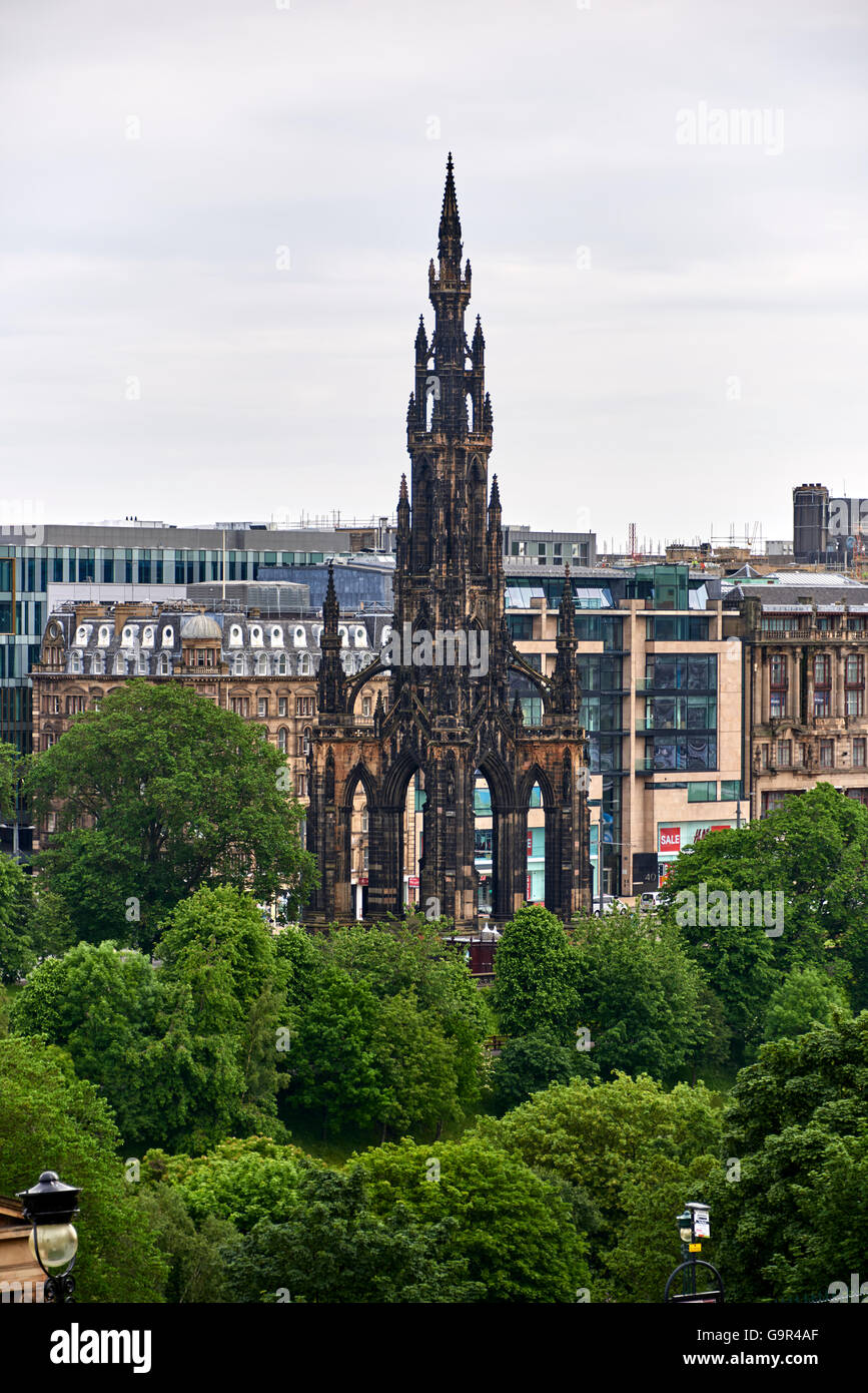 Il monumento di Scott Edinburgh Foto Stock