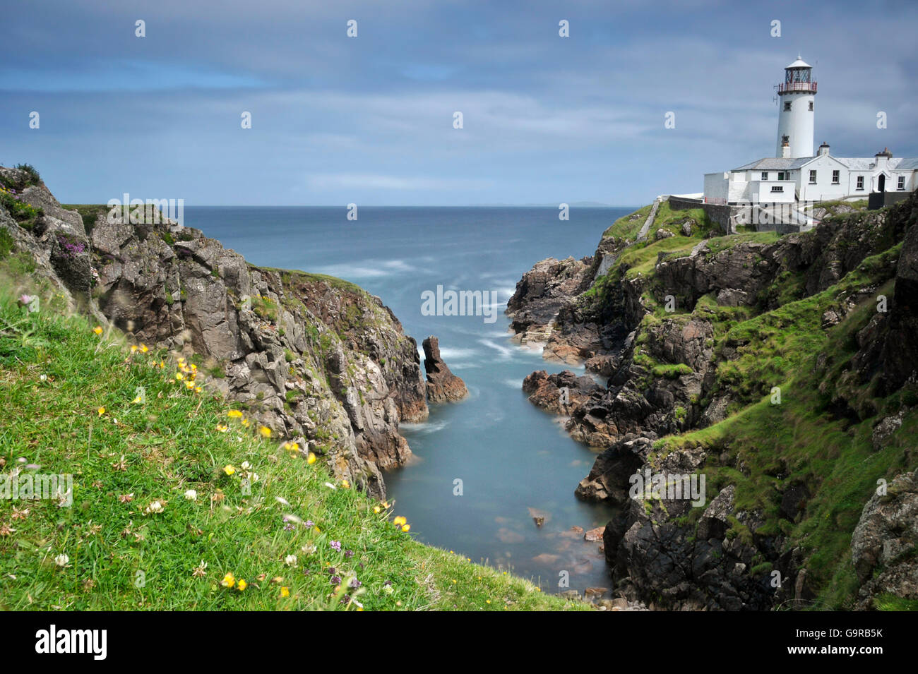 Fanad Head Lighthouse, County Donegal, Irlanda Foto Stock