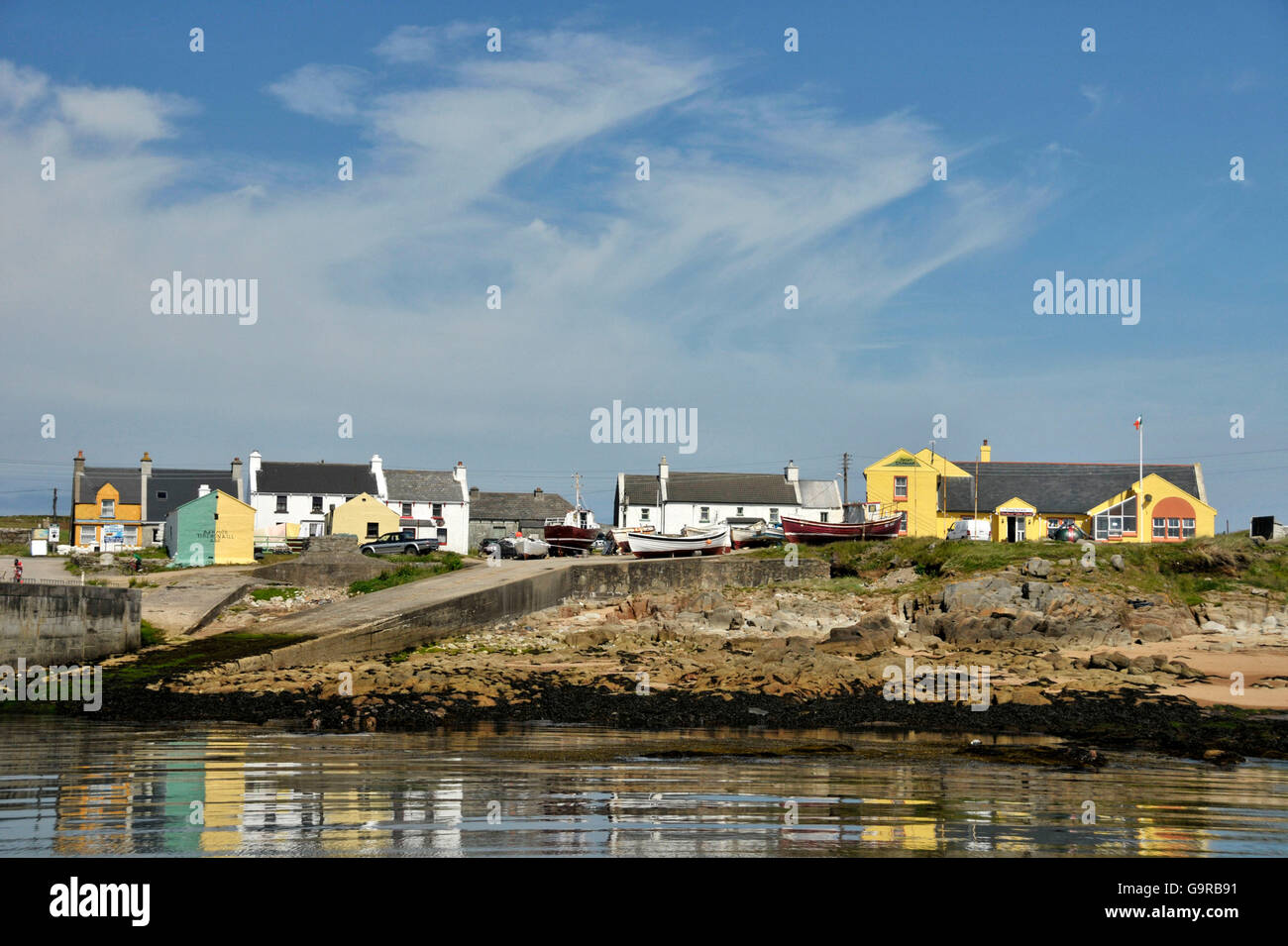 Costa di Tory Island, County Donegal, Irlanda Foto Stock