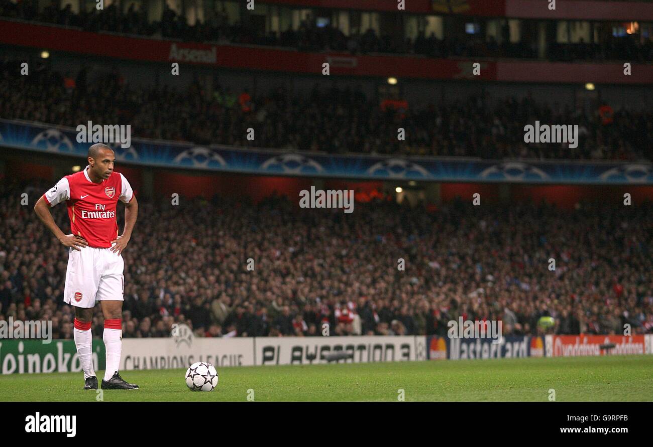 Calcio - UEFA Champions League - prima gara di Knockout - seconda tappa - Arsenal v PSV Eindhoven - Emirates Stadium. Thierry Henry, Arsenale. Foto Stock