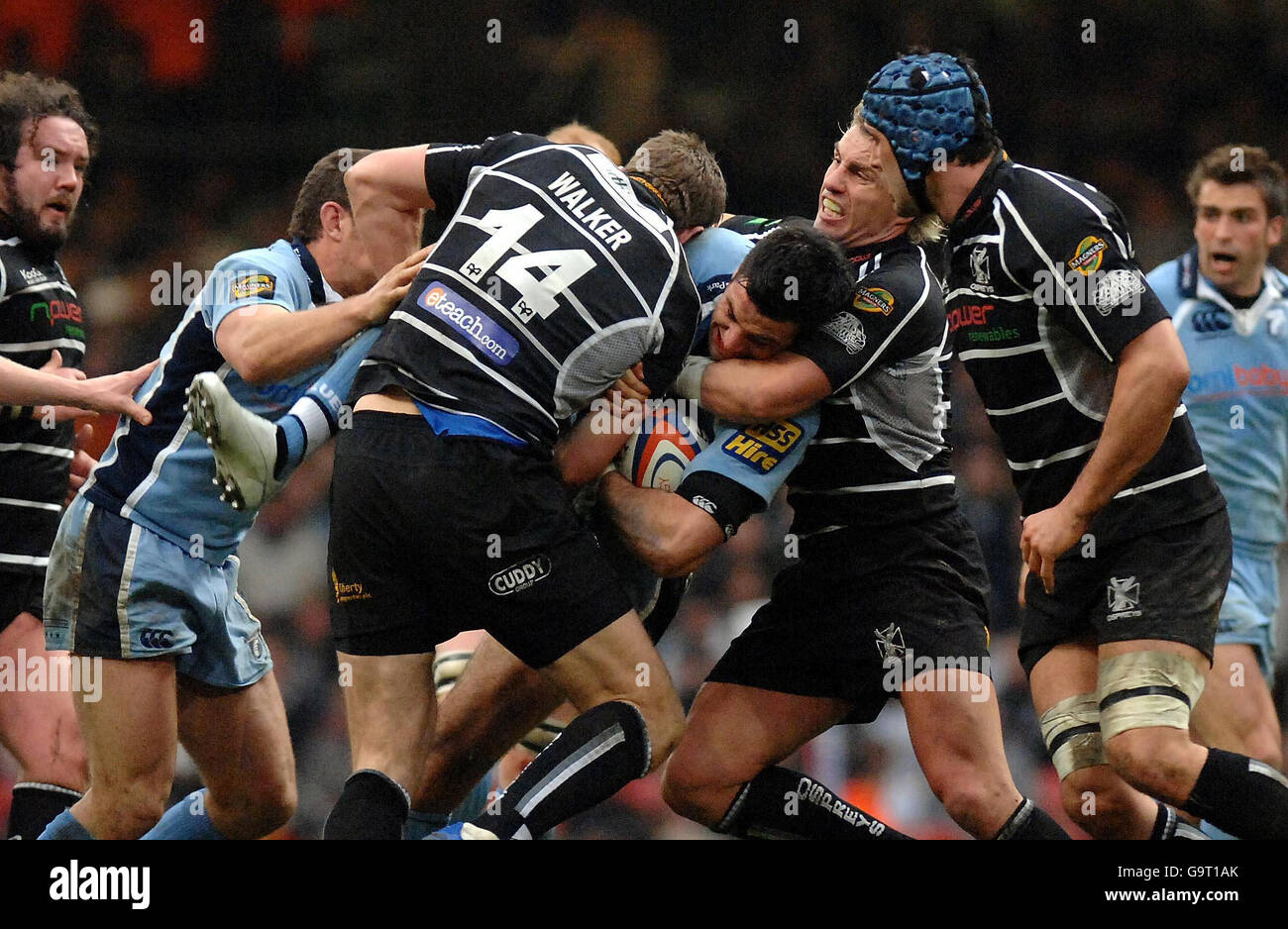 Rugby Union - EDF Energia Cup semi-finale - Cardiff Blues v asprì - Millennium Stadium Foto Stock